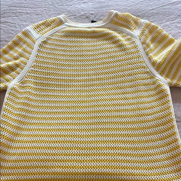 ME+EM Yellow and White Crew Neck Sweater - Picture 5 of 7